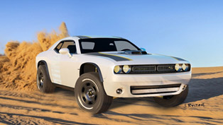 dodge challenger a/t untamed concept: muscle car or an off-roader?