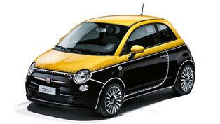 fiat 500 couture special editions exhibited in paris