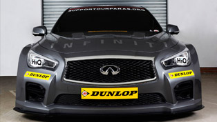 two ngtc infiniti q50 race cars enter the btcc in 2015