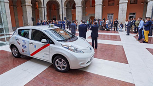 nissan ships first all-electric taxis to barcelona and madrid