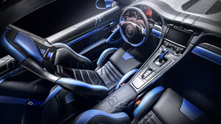 porsche 911 and the new blue electric carlex design