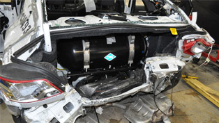 Chevrolet Impala's CNG tank can survive bullets