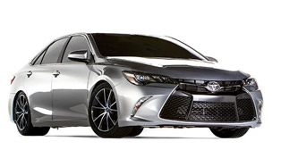 toyota shocks sema with 850-horsepower camry dragster