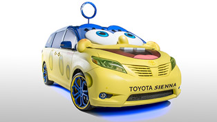 2015 toyota sienna receives a spongebob movie-themed look
