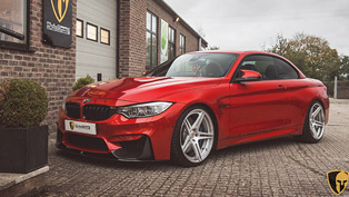 f82 bmw m4 receives akrapovic evolution line exhaust system installs