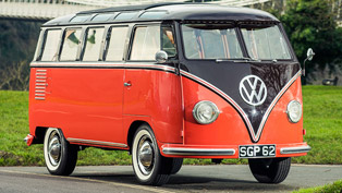 1955 volkswagen type 2 samba microbus auctioned