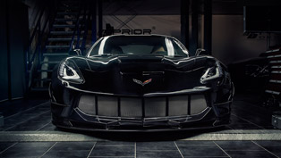 chevrolet corvette stingray c7 with a devilish smile