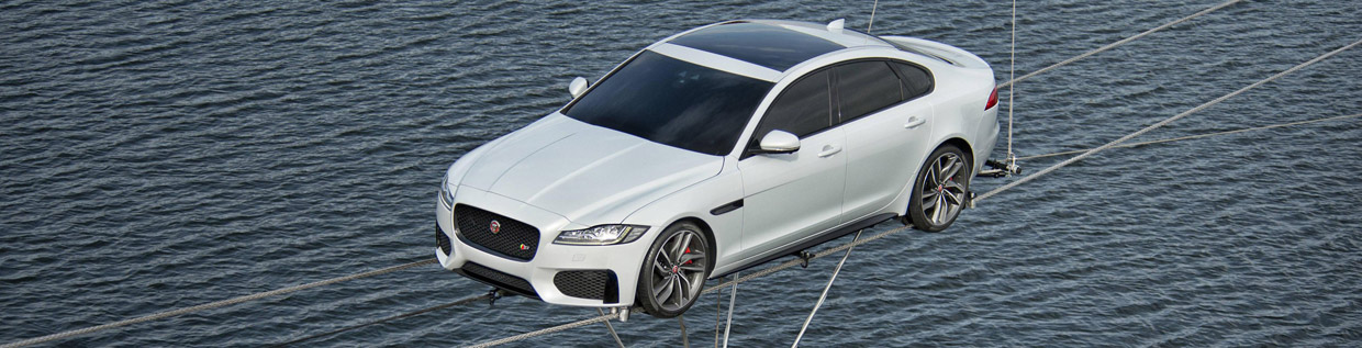 2016 Jaguar XF Revealed in Dramatic 'High-Wire' Journey