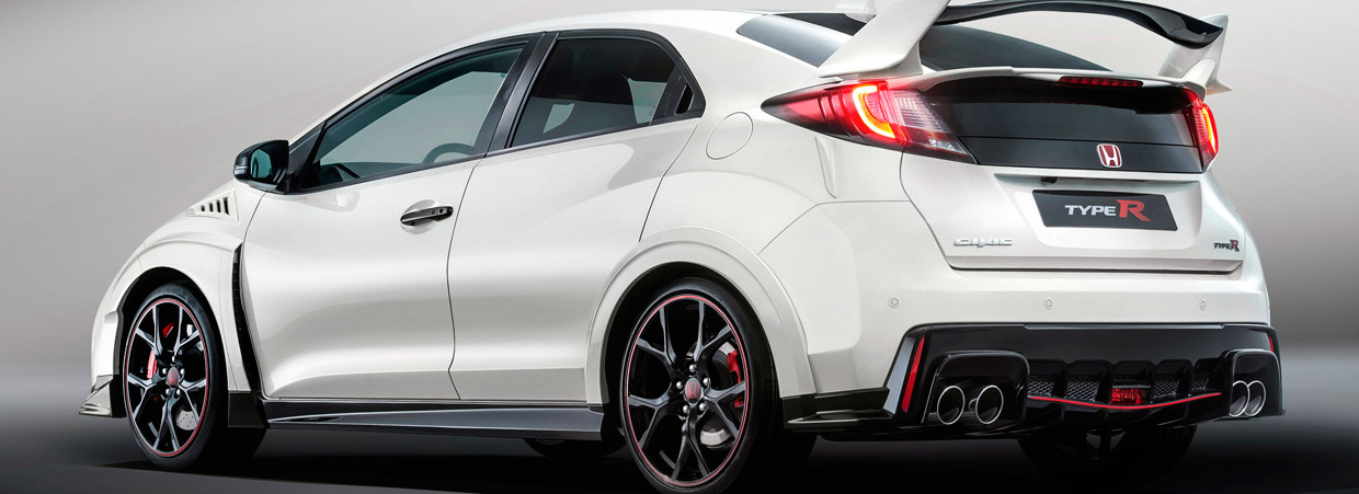 Honda Civic Type R Side and Rear View 