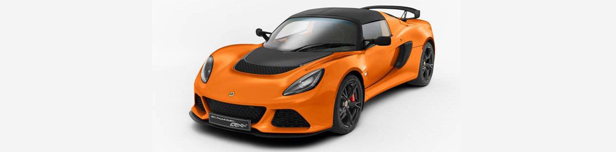 Lotus Exige S Club Racer Front and Side View