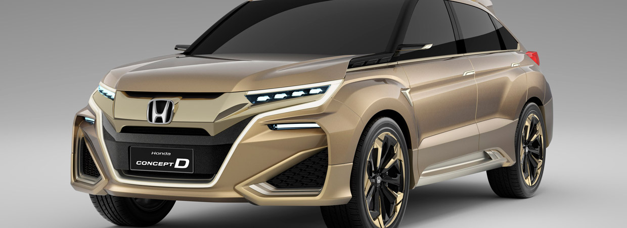 Honda Concept D Side and Front View