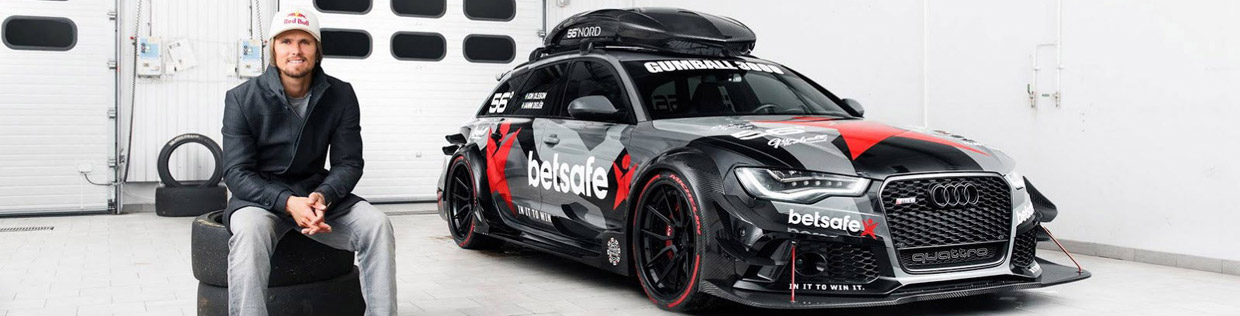 Jon Olsson and his Audi RS6 DTM-