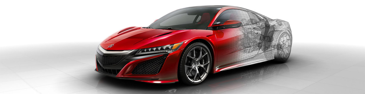 Acura NSX Technical Sketch