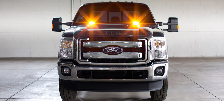 Ford F-Series Super Duty Strobe Light Front View
