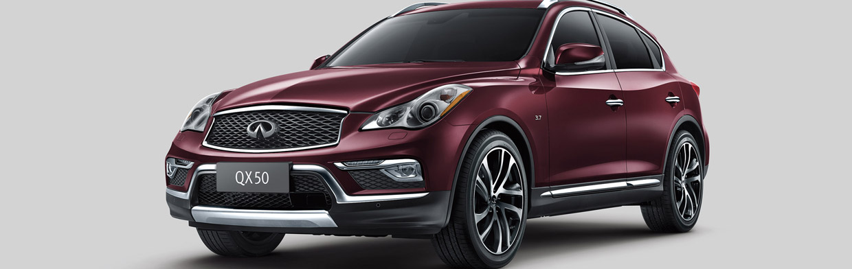 Infiniti QX50 Front and Side View