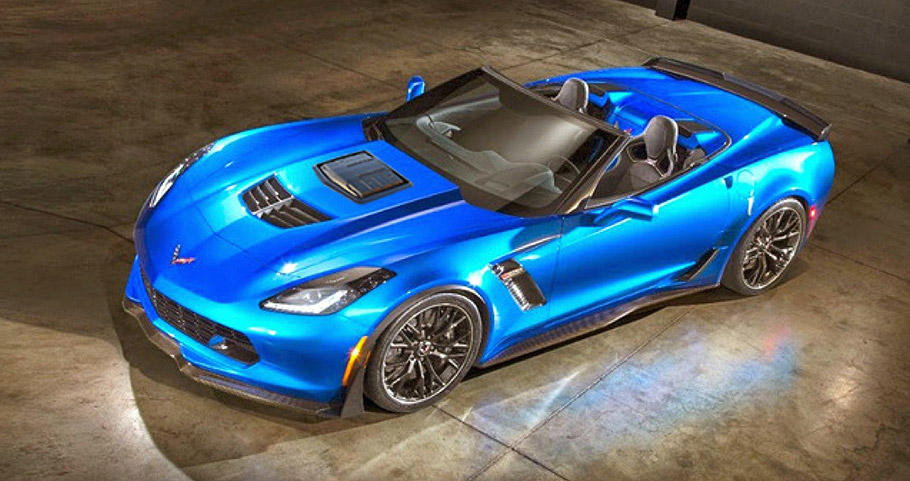 Callaway Corvette Z06 looked from above