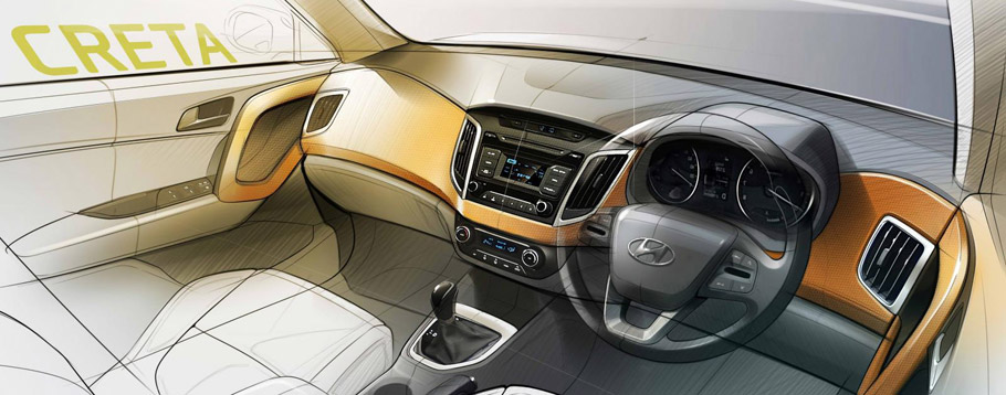 Hyundai Creta Sktetch - interior 