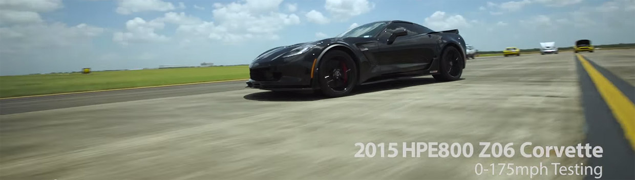 2015 Chevrolet Corvette C7 Z06 equipped with Hennessey Performance HPE800 Upgrade Video