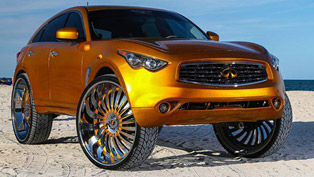 infiniti fx with 32-inch wheels. eccentric or ridiculous?