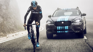 jaguar f-pace will support team sky at the tour de france