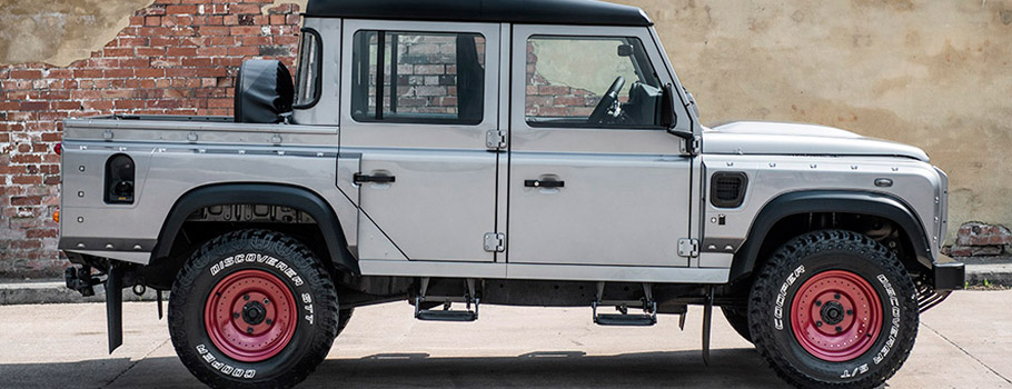 Kahn Land Rover Defender 110 Double Cab Pick Up Side View