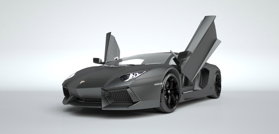 Lamborghini Aventador in Carbon Skin