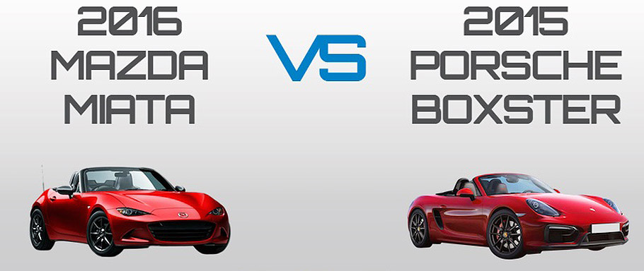 2016 Mazda Miata vs 2015 Porsche Boxster