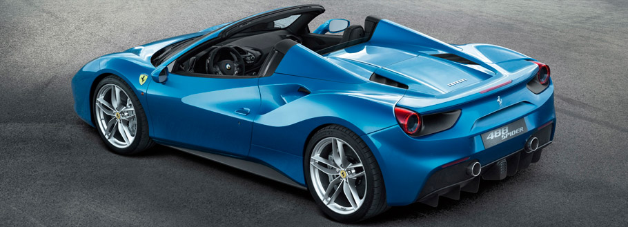 2016 Ferrari 488 Spider Rear View