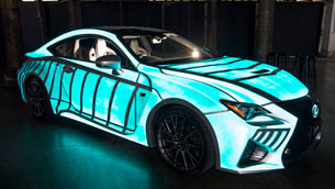 See Lexus RC F V8 coupe which displays human’s heartbeat!