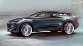 audi e-tron quattro concept revealed with first sketches. debuts in frankfurt