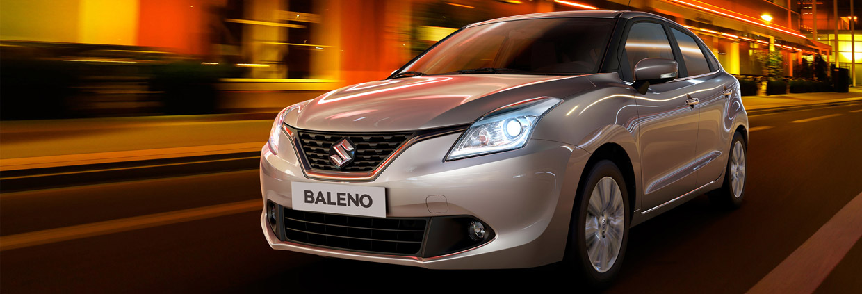 2016 Suzuki Baleno Front and Side View