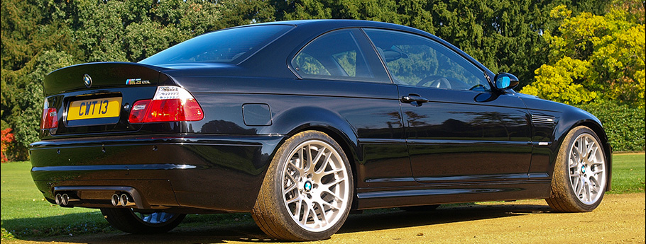 Black BMW M3 CSL E46