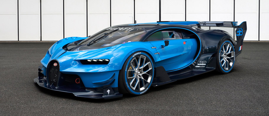 Bugatti Vision Gran Turismo Front and Side View