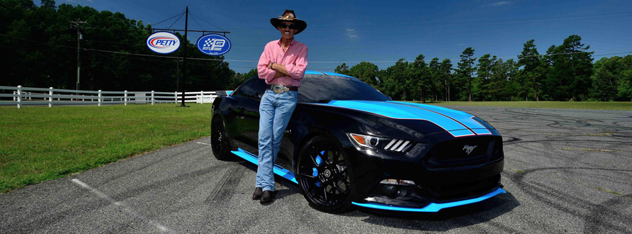 Petty's Garage Ford Mustang GT  and Richard Petty