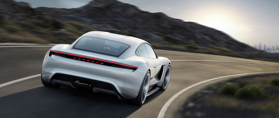 Porsche Mission E Rear View