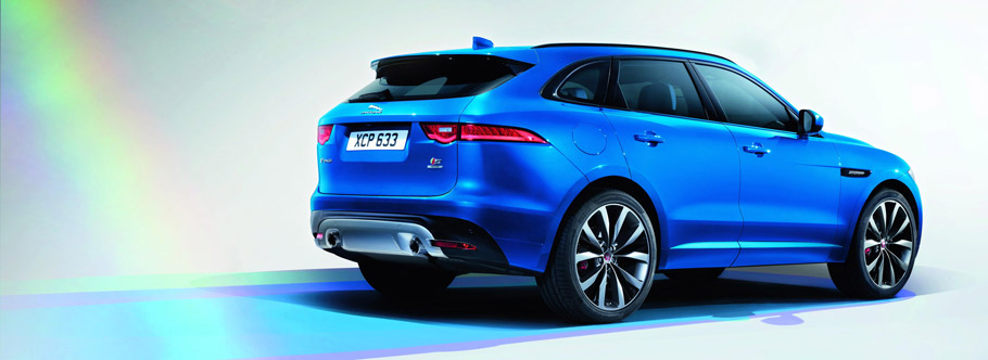 Jaguar F-PACE First Edition Rear and Side View