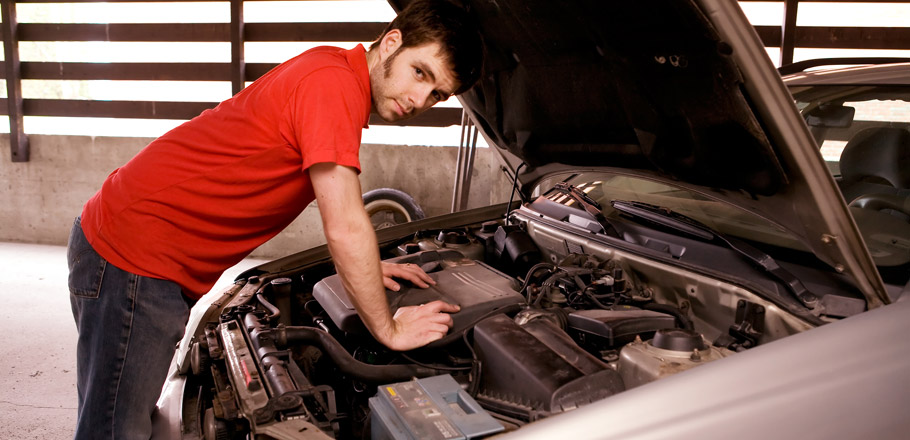  Car Battery Sad Looking Technician 