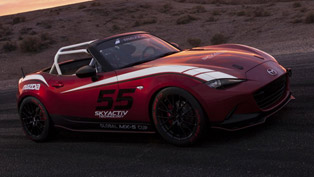 mazda unveiled the mx-5 cup sports vehicle