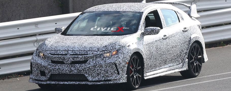 2017 Honda Civic Type R Hatchback Prototype Spy Shot 