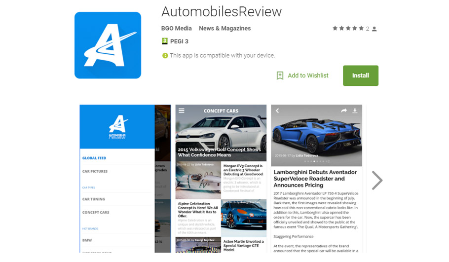 AutomobilesReview App 