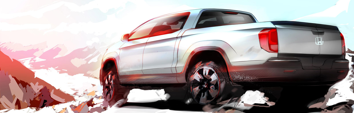 Honda Ridgeline Sketch Preview