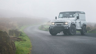 kahn continues its strong relationship with land rover with the introduction of silver defender hard top