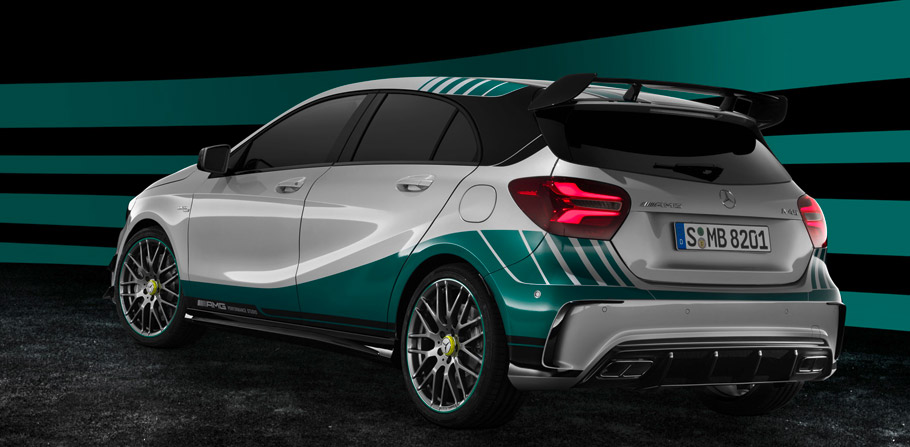 Mercedes-AMG A45 4MATIC Champions Edition Exterior from the Rear