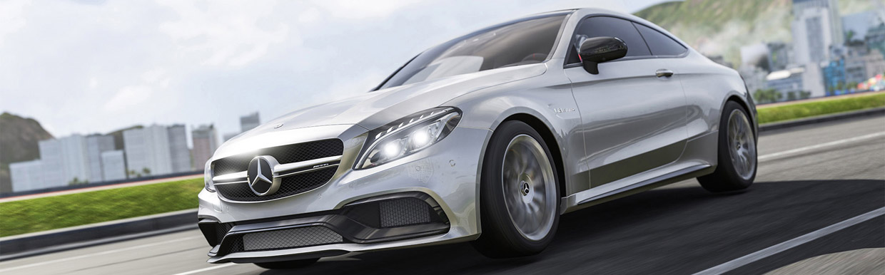 Mercedes-AMG C63 S Coupe for Forza Motorsport 6 Front and Side VIew