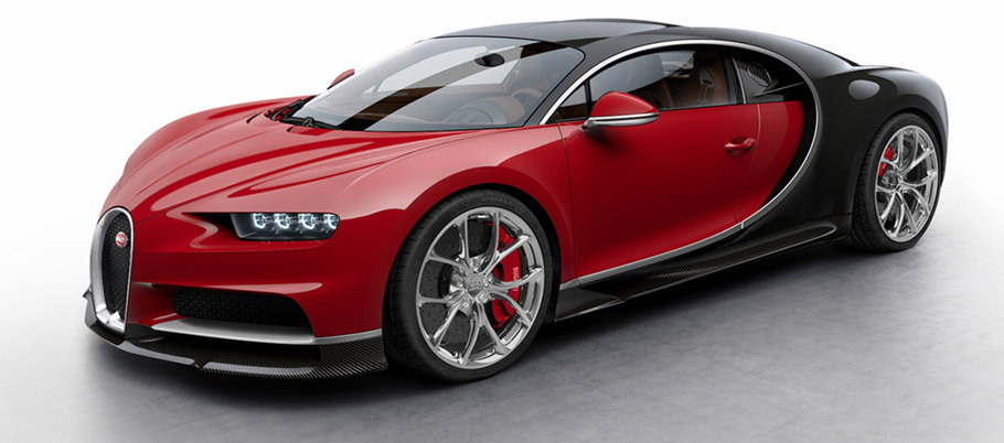 Bugatti Chiron Colorized front view