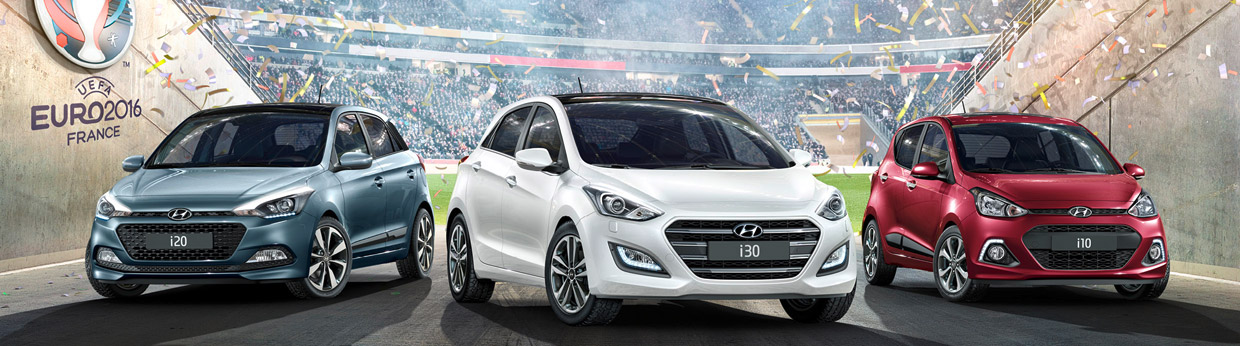 2016 Hyundai i10, i20 and i30 GO! Front View