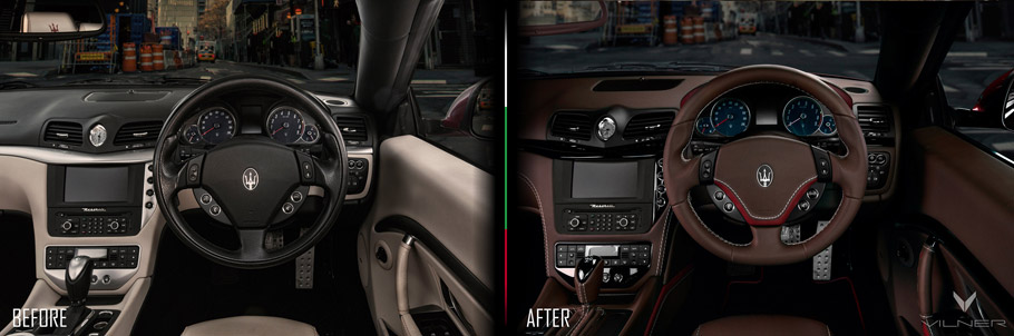 Maser GranCabrio Sport Interior Picture Two: Before and After 