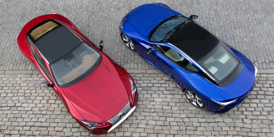 Lexus LC 500 and 500h View From Above 