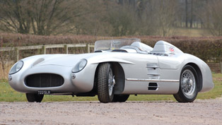 a perfect and dramatic recreation of the 300 slr seeks its new owner