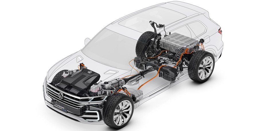 Volkswagen T-Prime Concept GTE powertrain